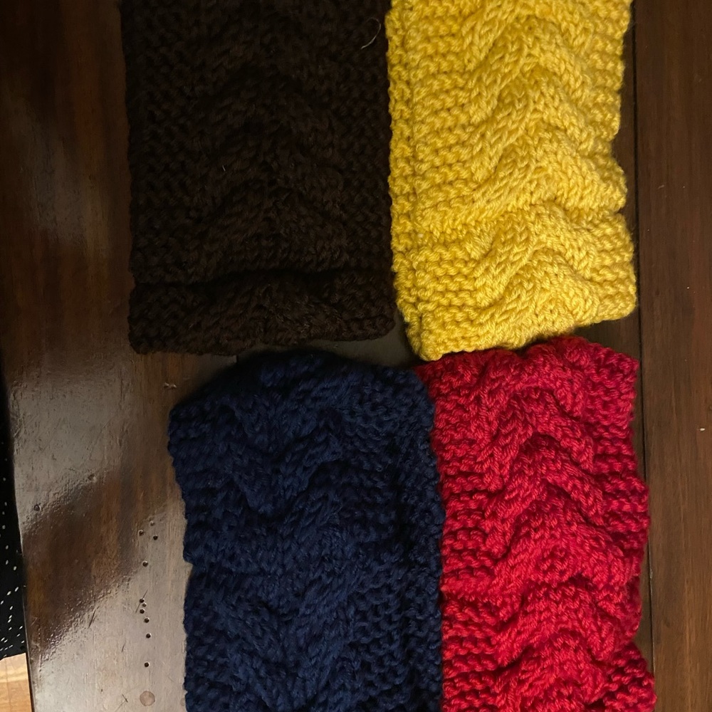Warm winter headbands